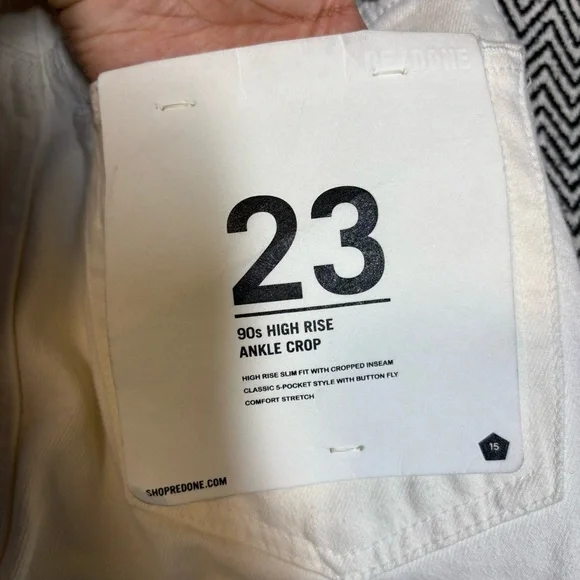 RE/DONE 90S High Rise Ankle Crop | Sz 23 - Picture 6 of 12